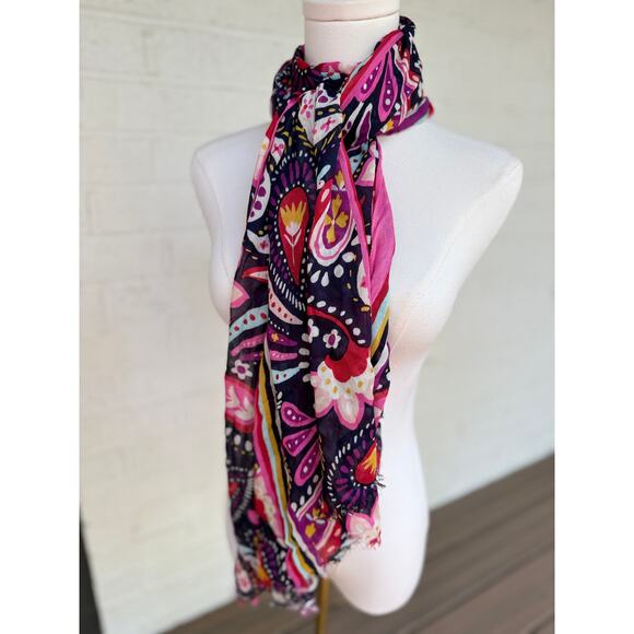 Vera Bradley NWT Lightweight Colorful Long Scarf Wrap - Picture 8 of 8